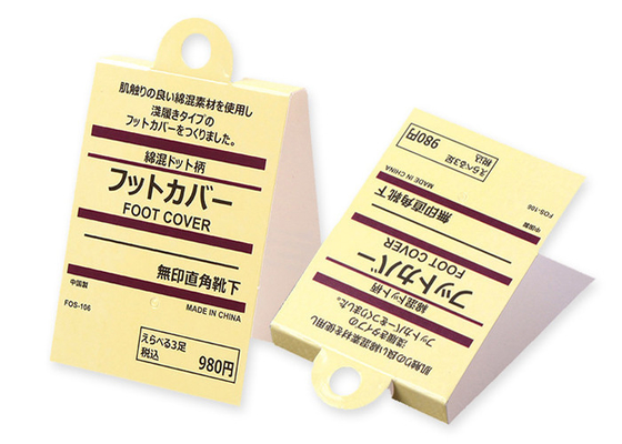 kaufen Kauf-Gewohnheit druckte billigen Papier-Hang Tags For Socks Towel Hersteller 400gsm online manufacture
