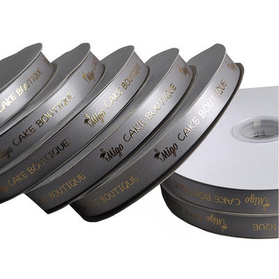 kaufen Billiges Satinband mit heiß gestempeltem Gold-Logo online manufacture