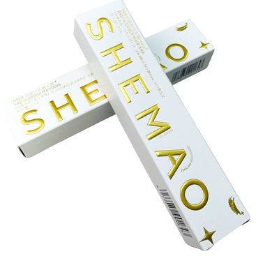 kaufen Custom Luxus-Papier-Mascara-Verpackungskisten mit Goldfolie-Stempeln und geprägtem Logo    Premium-Papier-Kosmetik-Box Hersteller Online-Herstellung