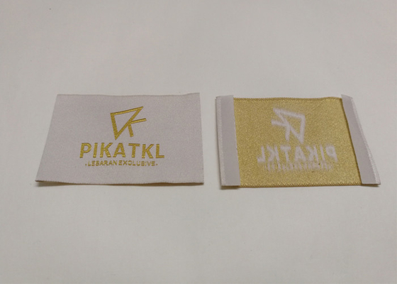 kaufen Personifizierter nähender gesponnener Aufkleber etikettiert Polyester-/Baumwollgarn-Material für Kleidung online manufacture