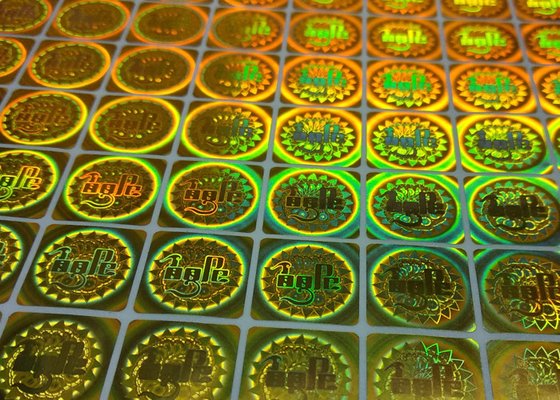 kaufen Goldgewohnheit der Sicherheits-3D druckte Aufkleber-Aufkleber-klebende Hologramm-Aufkleber-Änderungs-Farbe online manufacture