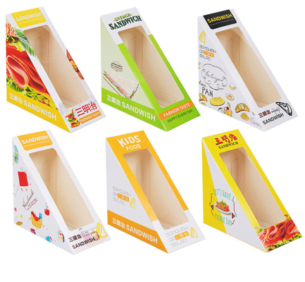 Ein guter Preis. Kundenspezifischer Drucksandwich-Papierfarben-Kasten, der mit Fenster-Hersteller verpackt Online