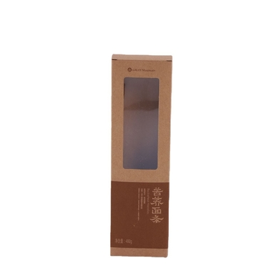 Ein guter Preis. Bedruckte Nudelbox aus braunem Kraftpapier mit maßgeschneiderter Fensterverpackung Online