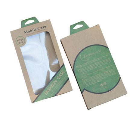 Druck-freundlicher Brown Kraftpapier-Kasten Eco mit Aufhänger-Loch für beweglichen Fall
