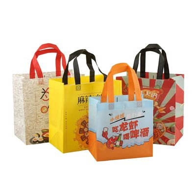 Ein guter Preis. Wasserdichtes Laminat, nicht gewebter Takeaway-Tasche Online