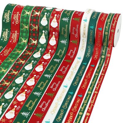 Ein guter Preis. Individuelles Weihnachts-Grosgrain-Band mit bedruckten Designs Großhandel Dekoratives Band Online