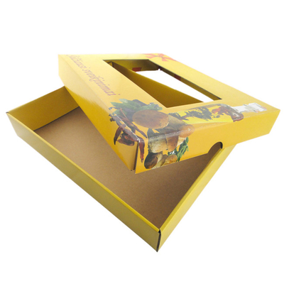 Ein guter Preis. Kundenspezifische Drucke-flöten-Wellpappe-Blumenkästen, die mit Deckel verpacken Online
