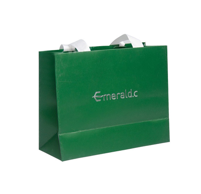 Ein guter Preis. Gewohnheit Druckgrünbuch-Euro Tote Bags With Silver Foil, der Logo For Apparel stempelt Online