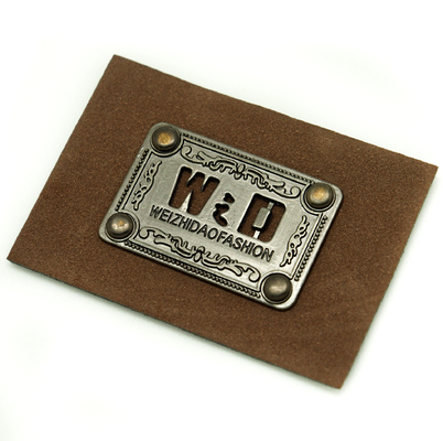 Ein guter Preis. Faux personifizierter ledernes Gepäckanhänger-Metalllogo-multi Zweck für Hüte Online