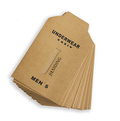 Ein guter Preis. Kundenspezifischer Druck-Kraftpapier-flacher Papierbeutel schlägt Taschen-Kleidungs-Sichtverpackung ein Online