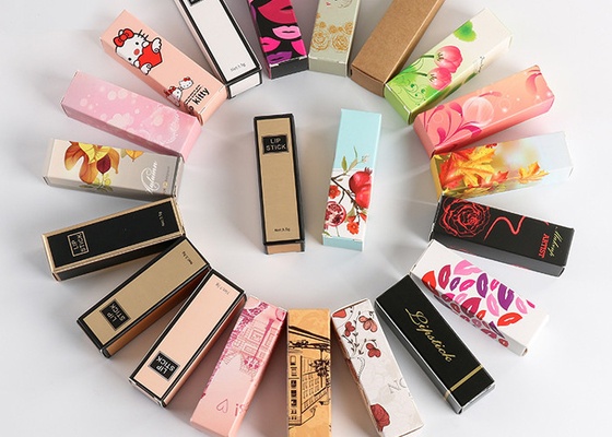 Ein guter Preis. Kundenspezifische Luxuslippenstift-Papierkasten-kleine Verpackungskästen mit Designdruck Online