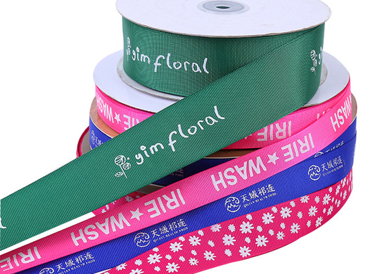 Ein guter Preis. Simplex Soild-Farbe-Ersonalised-Grosgrain-Band-kundenspezifische Geschenk-Verpackung Online